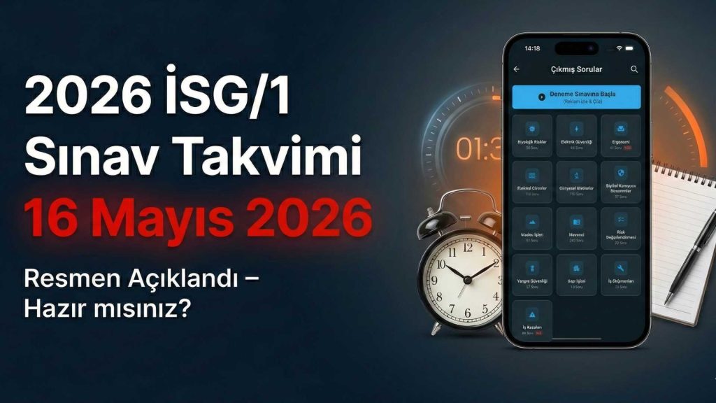 isg 2026 sınavı ne zaman
