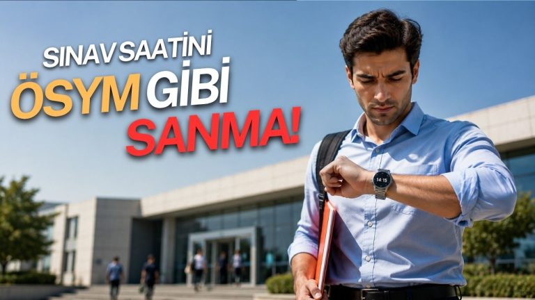 Gazi Üniversitesi İSG Sınavı saat 14:15 — 14:00 sonrası giriş yok kritik uyarısı