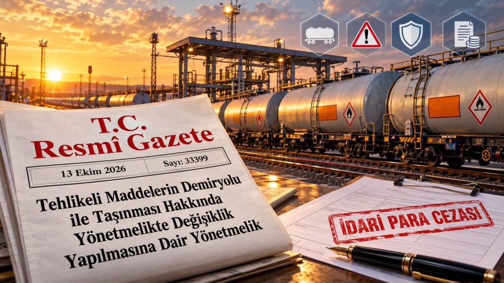 Tehlikeli Maddelerin Demiryolu ile Taşınması Yönetmeliği Değişti: Yeni Ceza Tablosu (13 Ekim 2026)