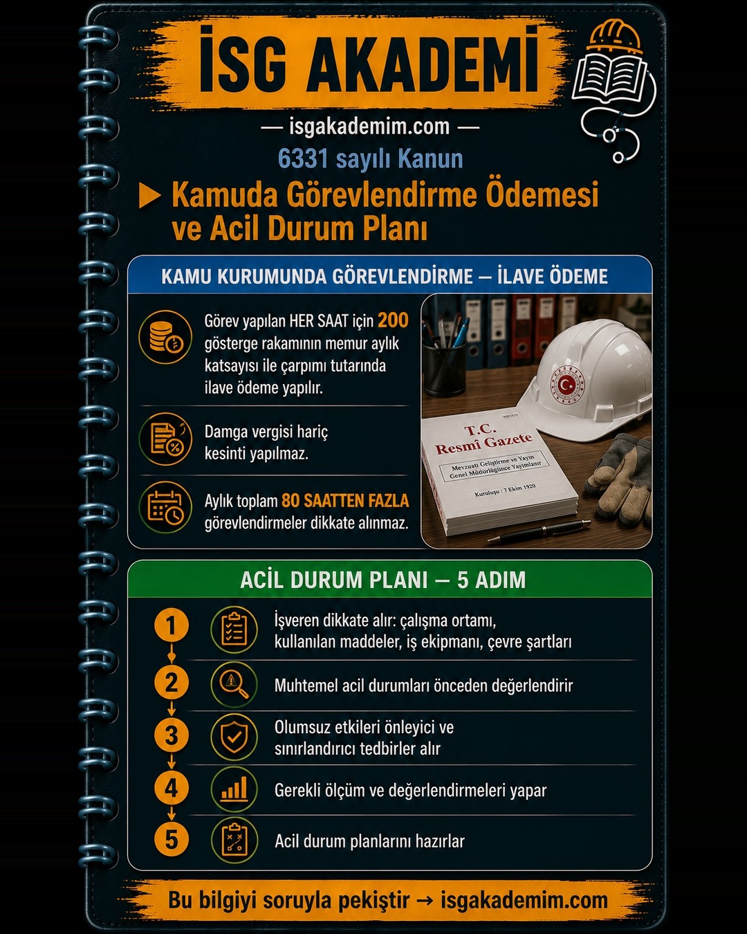 Kamuda Görevlendirme Ödemesi ve Acil Durum Planı