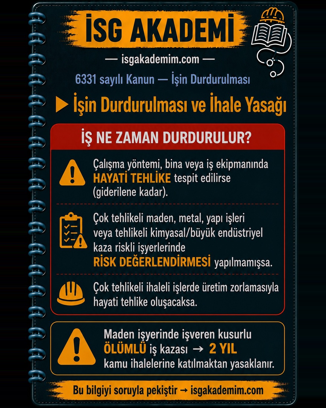 İşin Durdurulması ve İhale Yasağı