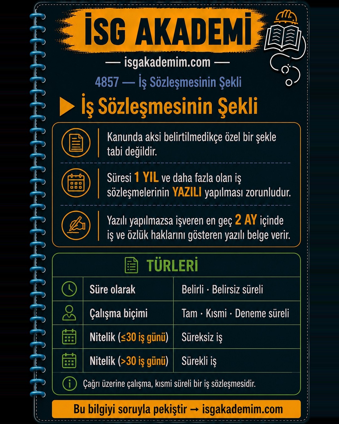 İş Sözleşmesinin Şekli