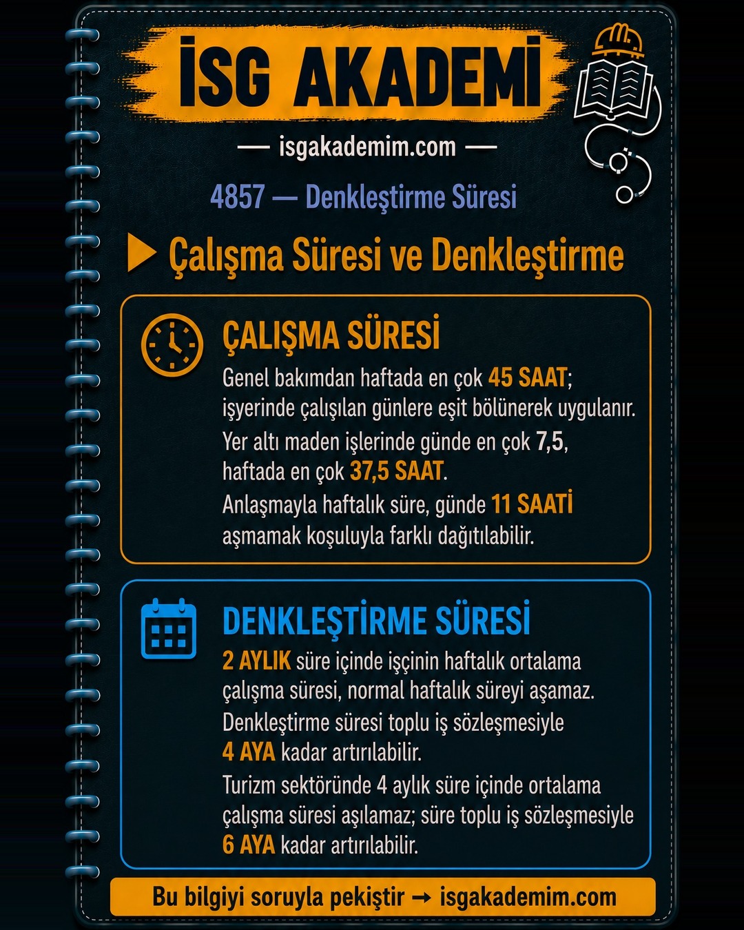 Çalışma Süresi ve Denkleştirme