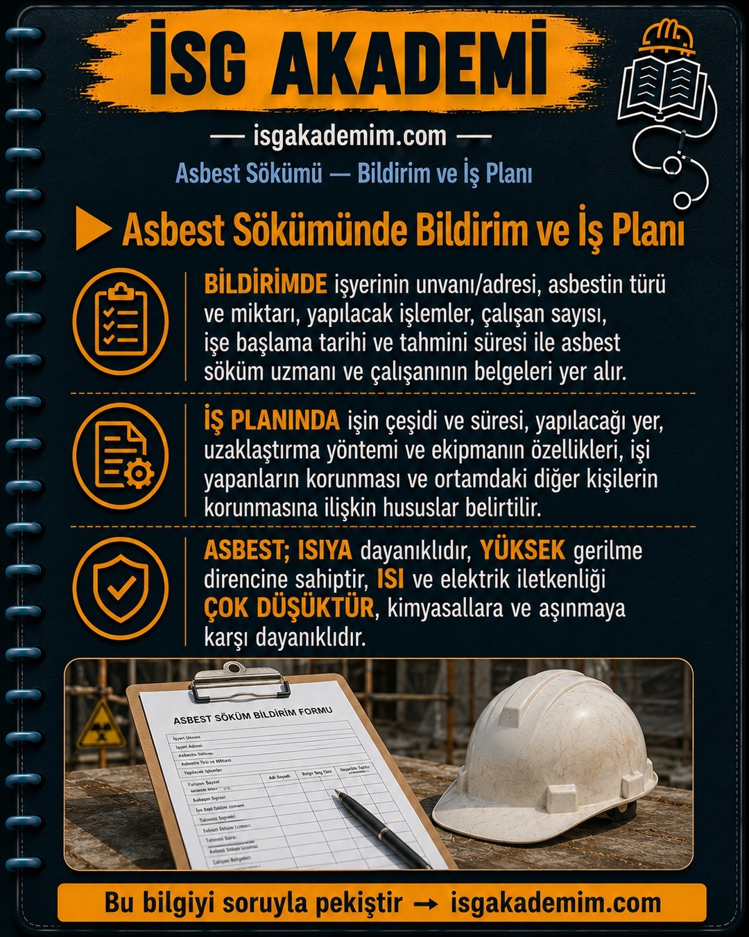 Asbest Sökümünde Bildirim ve İş Planı