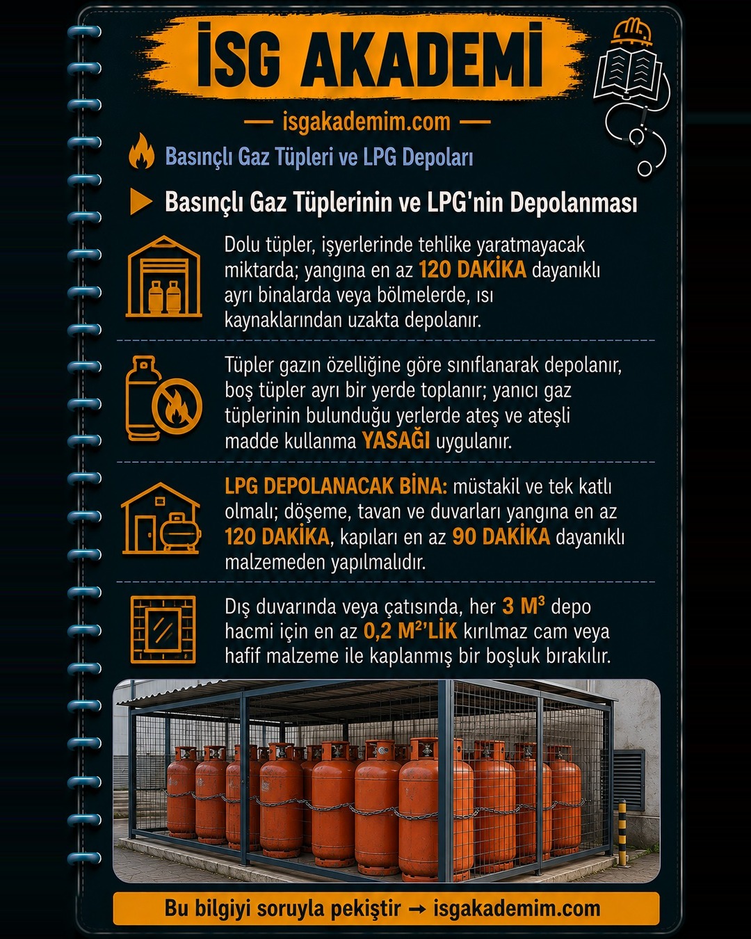 Basınçlı Gaz Tüplerinin ve LPG'nin Depolanması