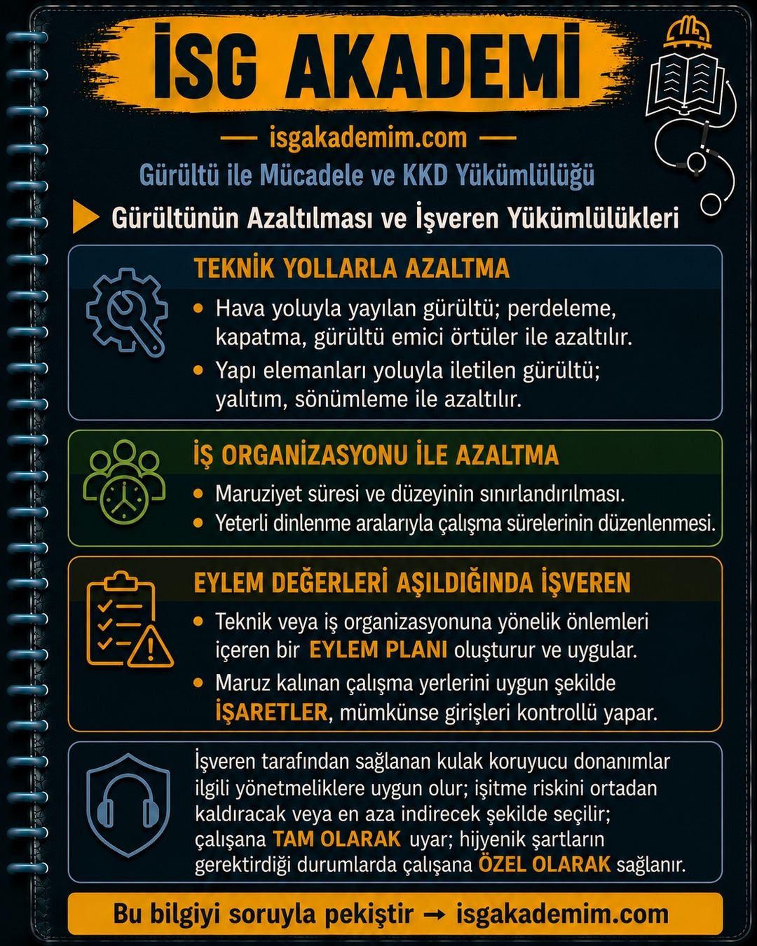 Gürültünün Azaltılması ve İşveren Yükümlülükleri