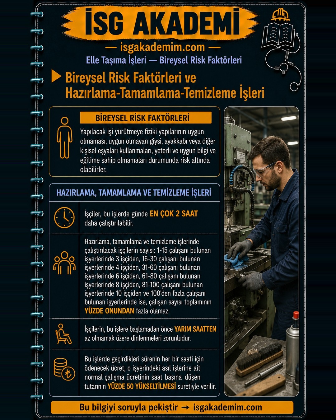 Bireysel Risk Faktörleri ve Hazırlama-Tamamlama-Temizleme İşleri