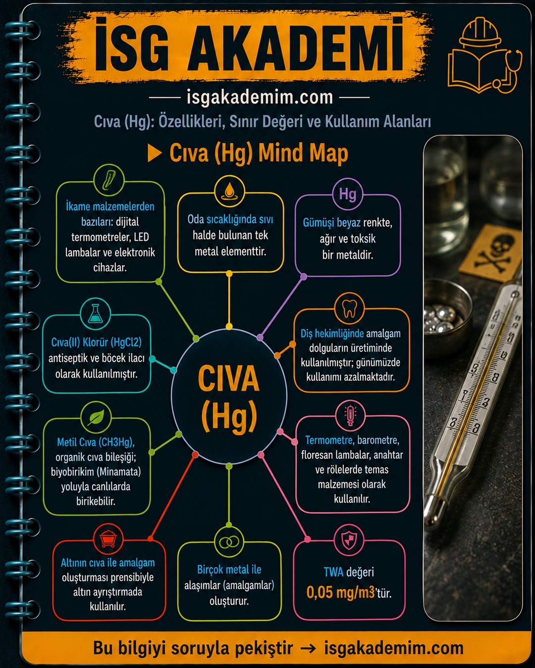 Cıva (Hg) Mind Map