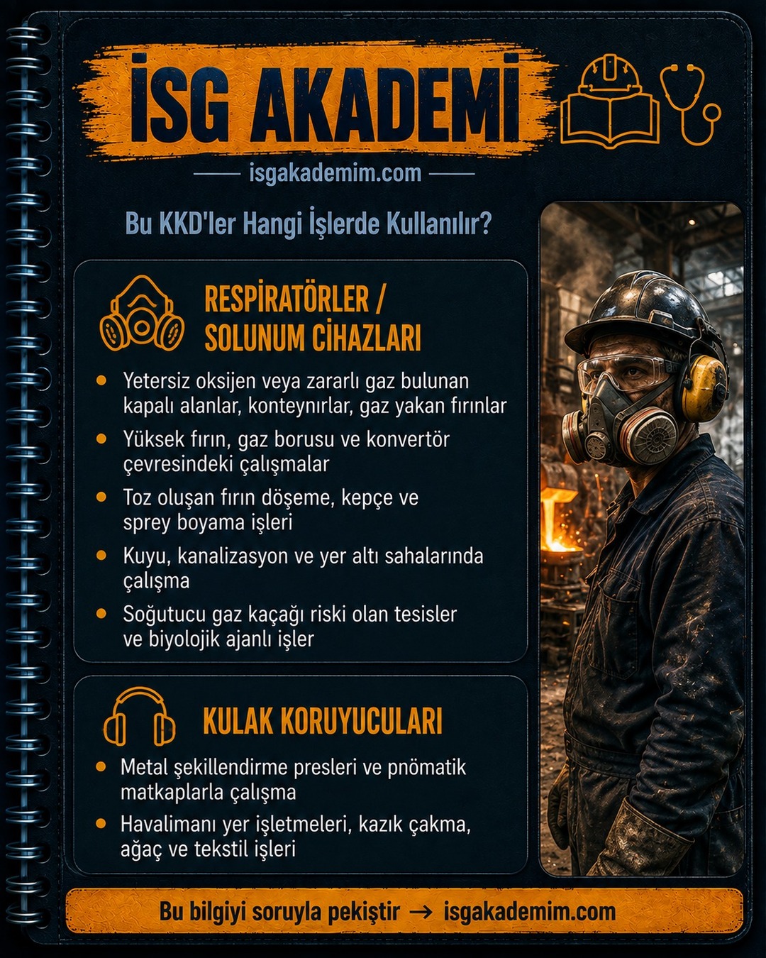 RESPİRATÖRLER VE KULAK KORUYUCULARI