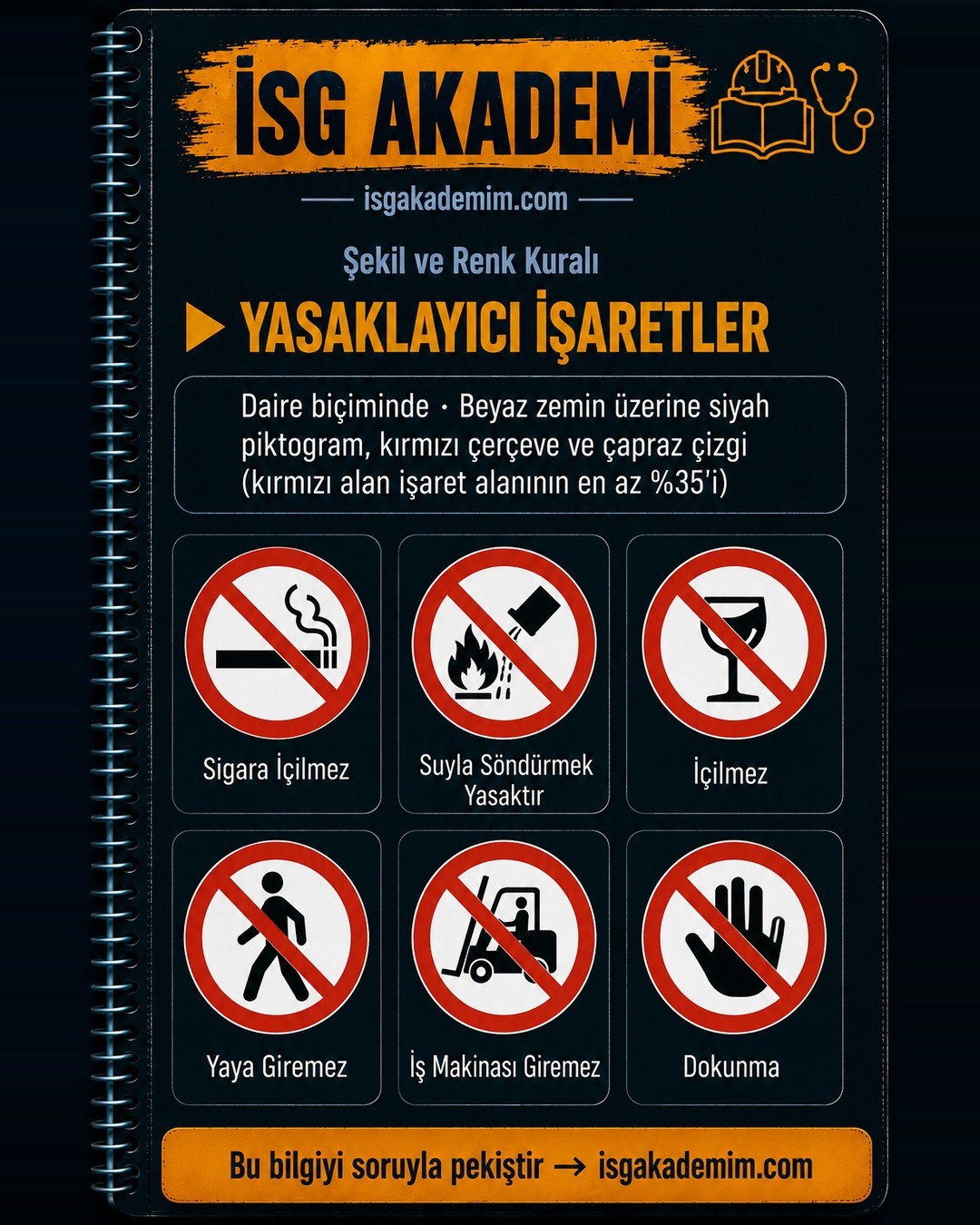 YASAKLAYICI İŞARETLER