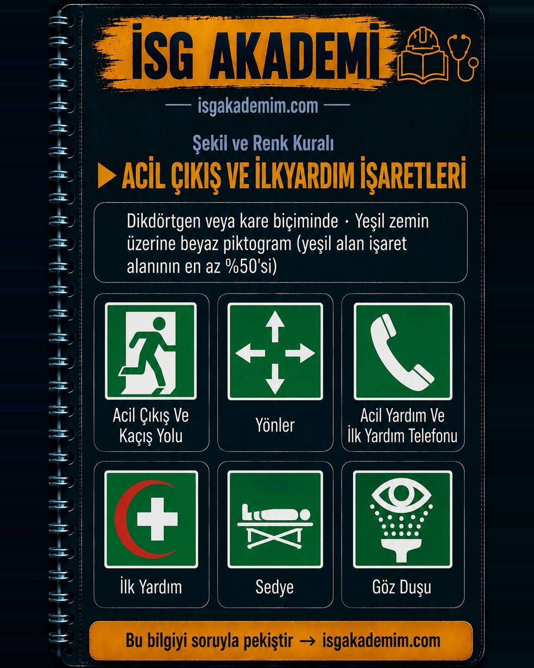 ACİL ÇIKIŞ VE İLKYARDIM İŞARETLERİ