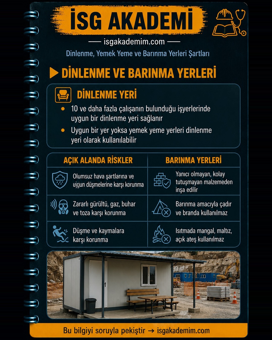DİNLENME VE BARINMA YERLERİ