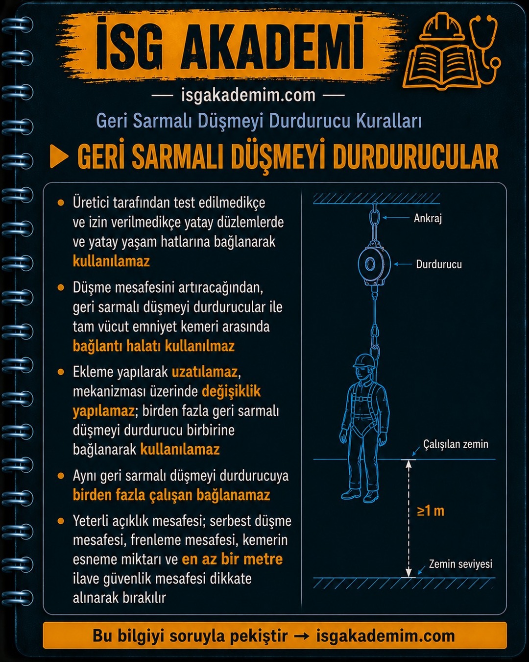 GERİ SARMALI DÜŞMEYİ DURDURUCULAR