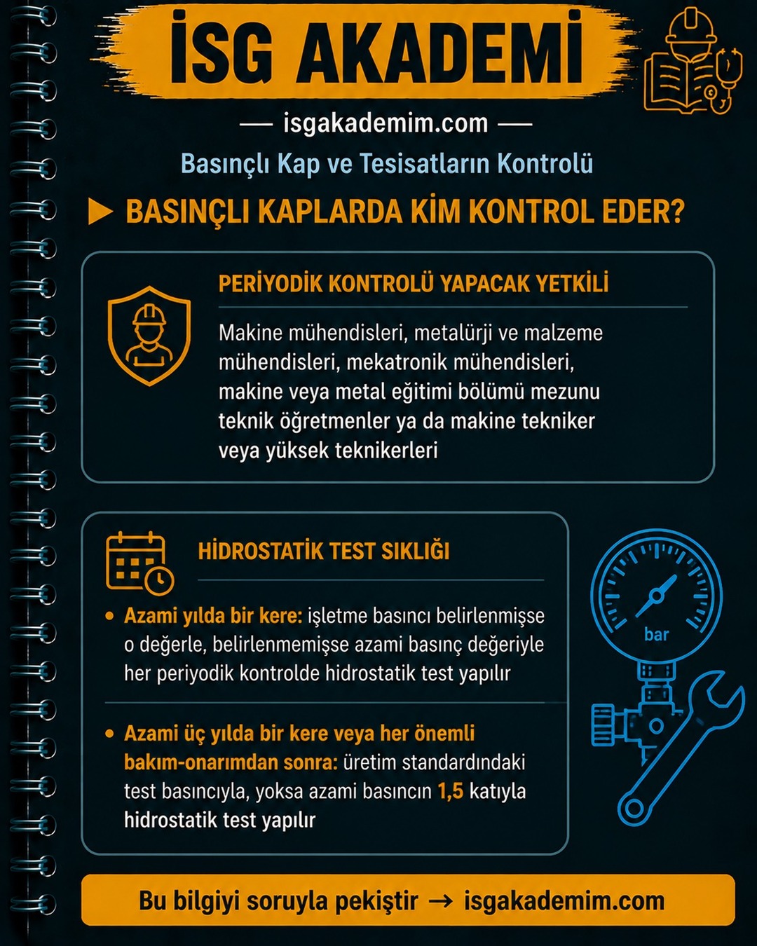 BASINÇLI KAPLARDA KİM KONTROL EDER?