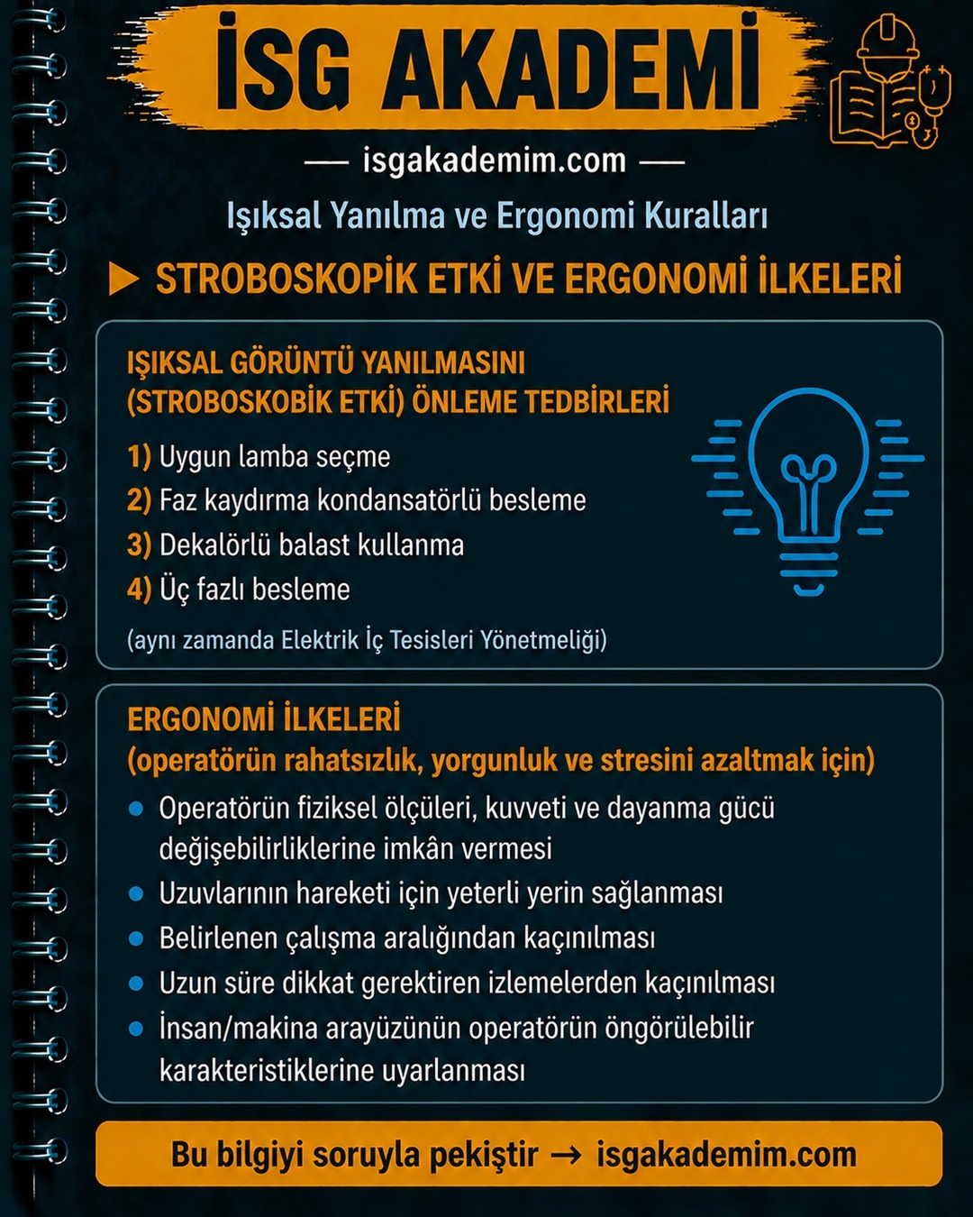 STROBOSKOPİK ETKİ VE ERGONOMİ İLKELERİ