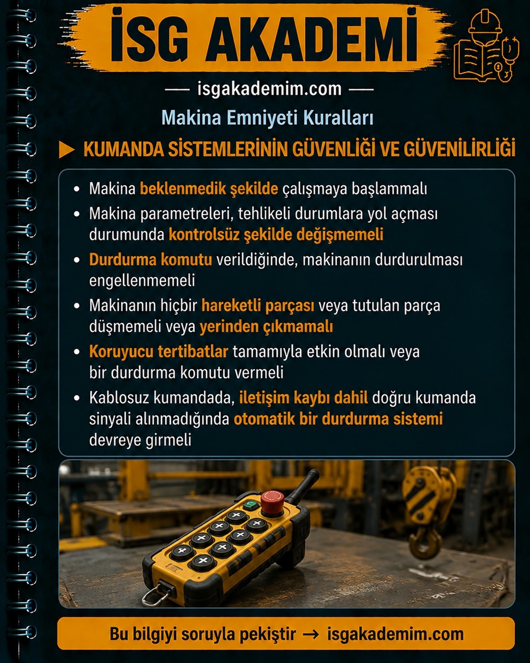 KUMANDA SİSTEMLERİNİN GÜVENLİĞİ VE GÜVENİLİRLİĞİ