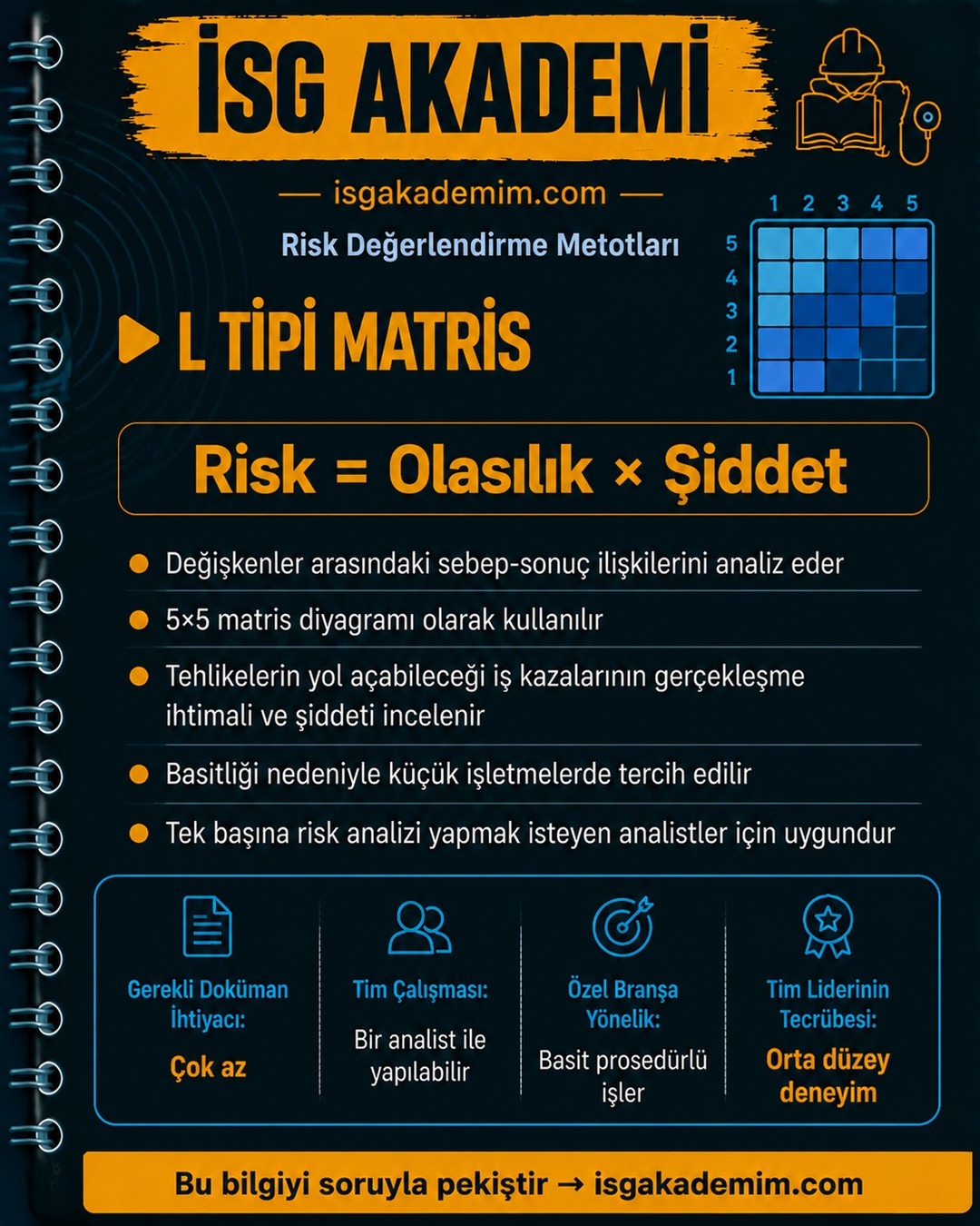 L TİPİ MATRİS