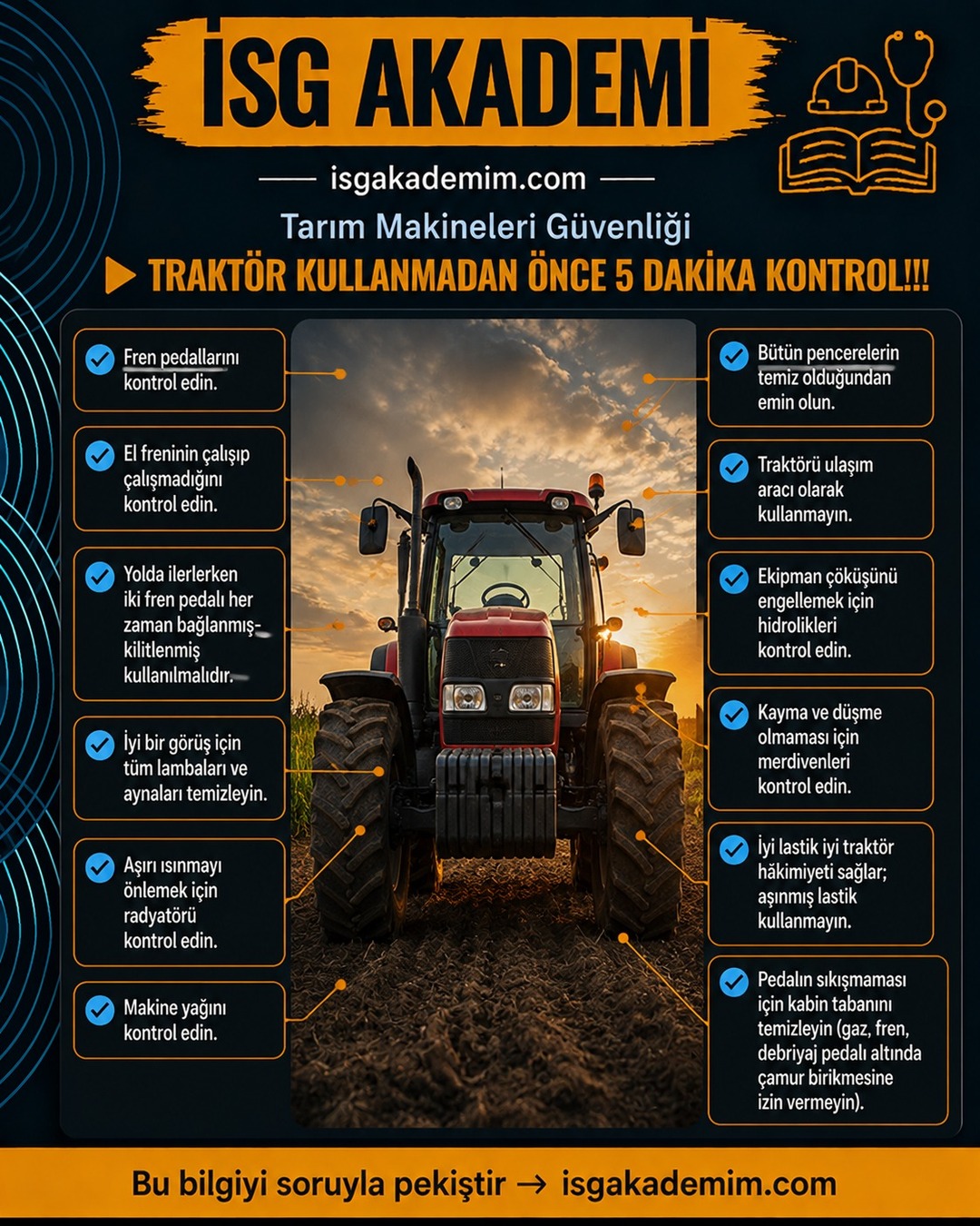 TRAKTÖR KULLANMADAN ÖNCE 5 DAKİKA KONTROL!!!