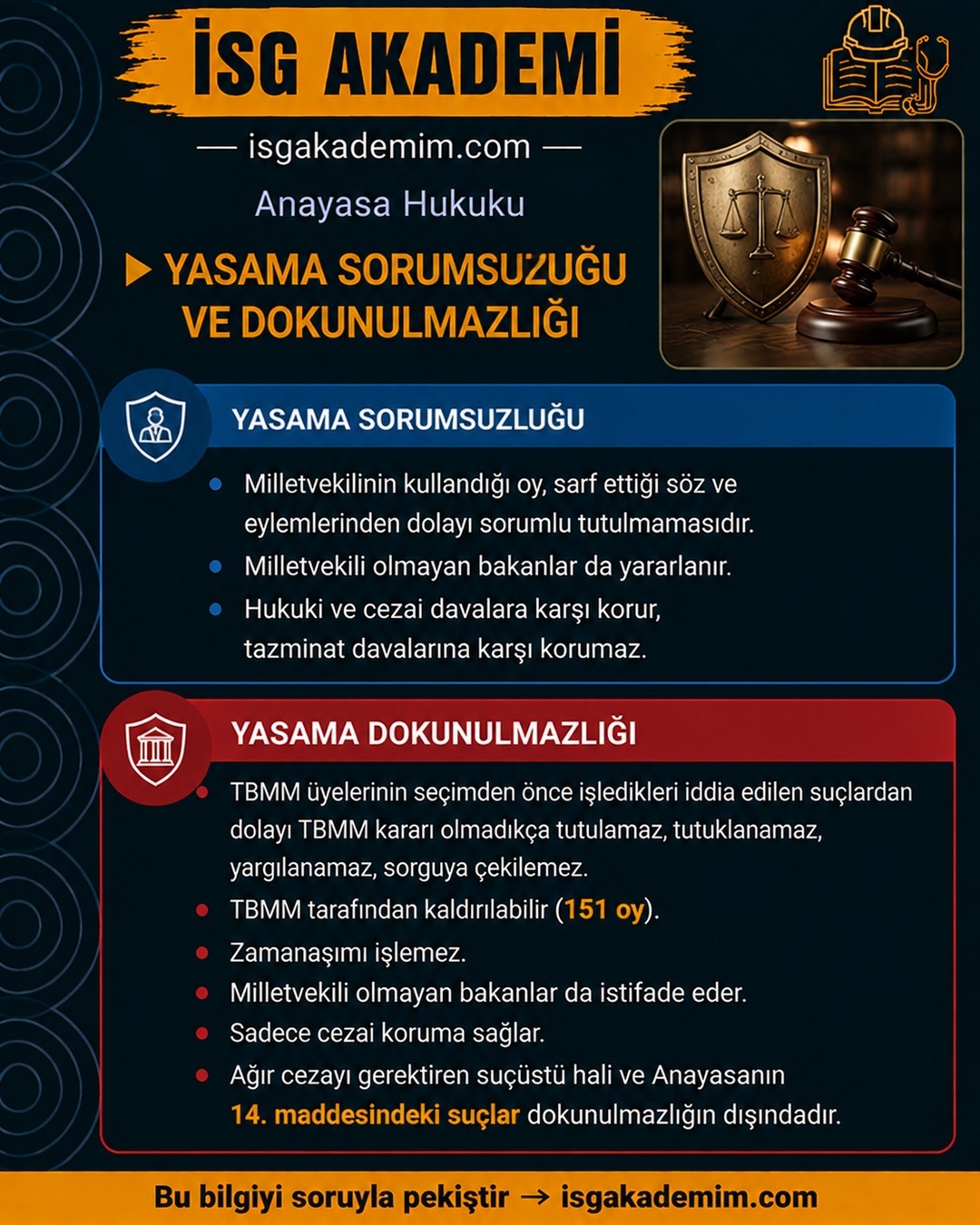 YASAMA SORUMSUZLUĞU VE DOKUNULMAZLIĞI